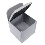 Sloane Twin Bookcase Platform Bed with Hidden Desk, Stool and Storage Bench SMOKE GREY