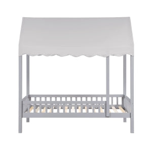 Sloane Cottage Twin Platform Bed GREY