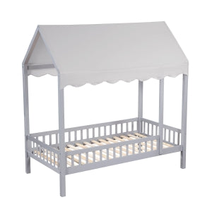 Sloane Cottage Twin Platform Bed GREY