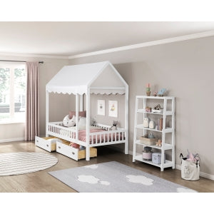 Sloane 54" High Bookcase WHITE