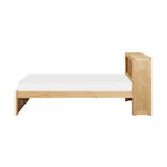 Bartly Twin Bookcase Platform Bed NATURAL