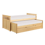 BartlyTwin/Twin Bed with Twin Trundle NATURAL