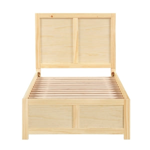 Twin Bartly Platform Bed NATURAL