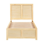 Twin Bartly Platform Bed NATURAL