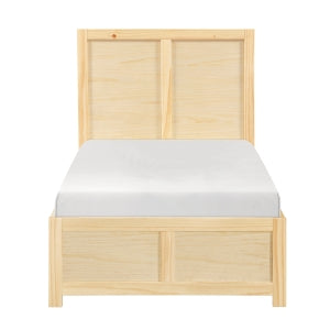 Twin Bartly Platform Bed NATURAL