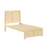 Twin Bartly Platform Bed NATURAL