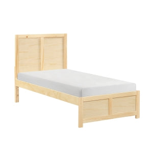 Twin Bartly Platform Bed NATURAL