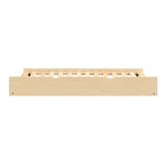 BartlyTwin Bookcase Platform Bed with Twin Trundle NATURAL