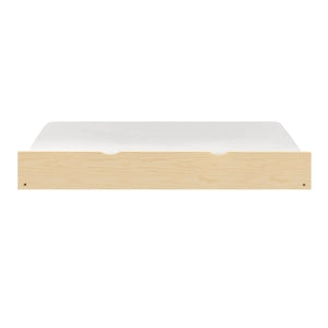 BartlyTwin Bookcase Platform Bed with Twin Trundle NATURAL