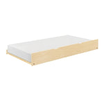 BartlyTwin Bookcase Platform Bed with Twin Trundle NATURAL