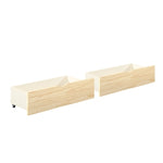 Bartly Twin/Twin Bed with Storage Boxes NATURAL
