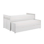 GalenTwin/Twin Bed with Twin Trundle WHITE