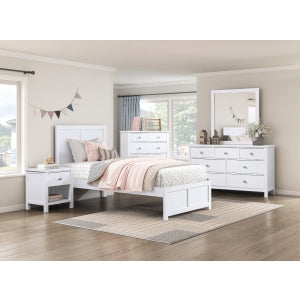 Twin Galen Bed WHITE