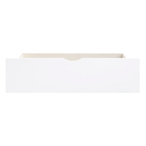 GalenTwin Bookcase Platform Bed with Storage Boxes WHITE