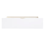 GalenTwin Bookcase Platform Bed with Storage Boxes WHITE