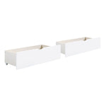 Galen Twin/Twin Bed with Storage Boxes WHITE