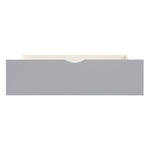 OrionTwin Bookcase Corner Platform Bed with Storage Boxes GREY