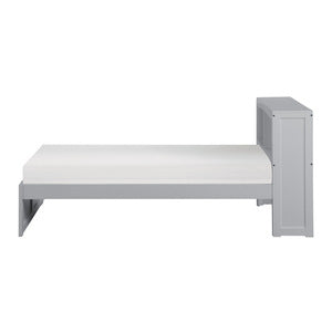 OrionTwin Bookcase Platform Bed GREY