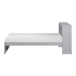 OrionTwin Bookcase Platform Bed GREY