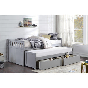 OrionTwin/Twin Bed with Storage Boxes GREY