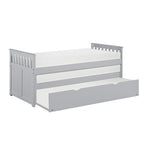 OrionTwin/Twin Bed with Twin Trundle GREY