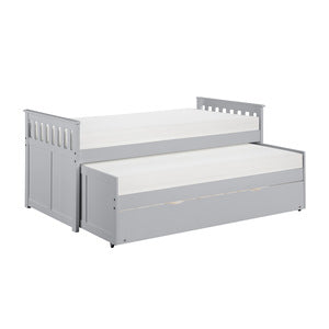 OrionTwin/Twin Bed with Twin Trundle GREY