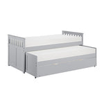 OrionTwin/Twin Bed with Twin Trundle GREY