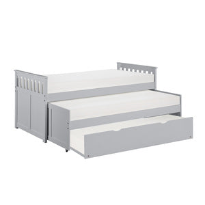OrionTwin/Twin Bed with Twin Trundle GREY