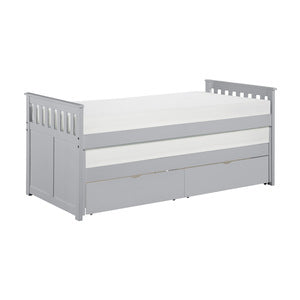 OrionTwin/Twin Bed with Storage Boxes GREY