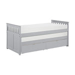 OrionTwin/Twin Bed with Storage Boxes GREY