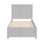 Orion Twin Platform Bed GREY