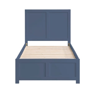 Nora Twin Platform Bed BLUE