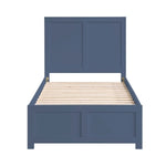 Nora Twin Platform Bed BLUE