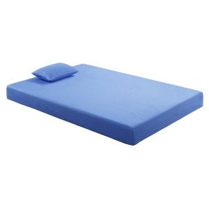 Leo 7" Full Gel-Infused Memory Foam Blue