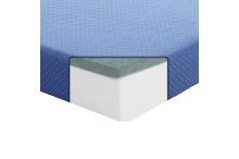 Leo 7" Twin Gel-Infused Memory Foam Blue