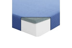 Leo 7" Twin Gel-Infused Memory Foam Blue
