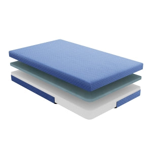 Leo 7" Full Gel-Infused Memory Foam Blue