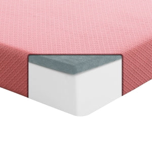 Leo 7" Full Gel-Infused Memory Foam Pink