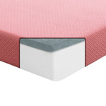 Leo 7" Full Gel-Infused Memory Foam Pink