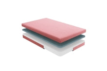 Leo 7" Twin Gel-Infused Memory Foam Pink
