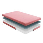 Leo 7" Full Gel-Infused Memory Foam Pink