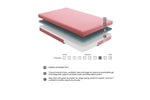 Leo 7" Twin Gel-Infused Memory Foam Pink
