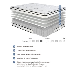 Vela California King 12" Hybrid Mattress