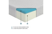 Altair Twin 8'' Gel-Infused Memory Foam Mattress