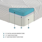 Altair California King 10'' Gel-Infused Memory Foam Mattress