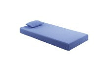 Leo 7" Twin Gel-Infused Memory Foam Blue