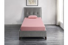 Leo 7" Twin Gel-Infused Memory Foam Pink