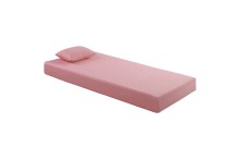 Leo 7" Twin Gel-Infused Memory Foam Pink