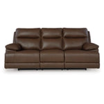 VonRyan PWR REC Leather Sofa with ADJ Headrest TOBACCO