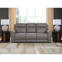 5Z-Comfort PWR REC Leather Sofa with ADJ Headrest COIN